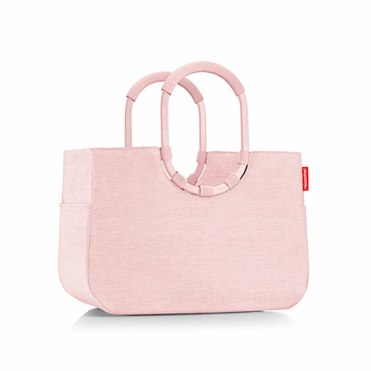 reisenthel loopshopper L, Einkaufstasche, Shopper, Tragetasche, Tasche, Frame Twist Blush, 25 L, OR3101