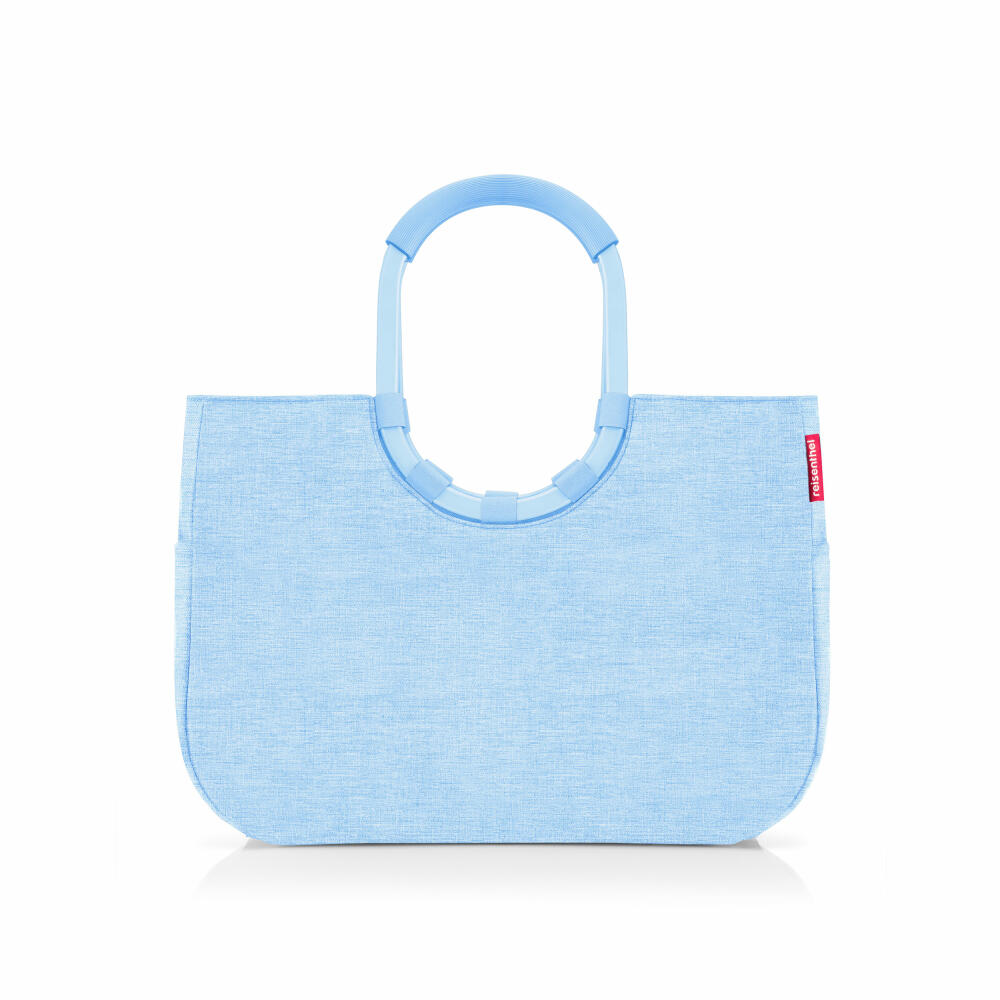 reisenthel loopshopper L, Einkaufstasche, Shopper, Tragetasche, Tasche, Frame Twist Powder Blue, 25 L, OR4120