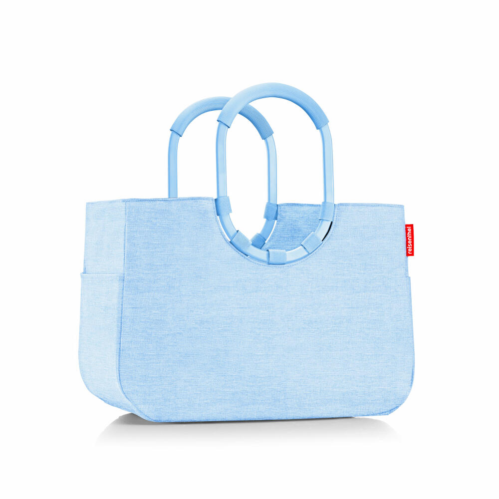 reisenthel loopshopper L, Einkaufstasche, Shopper, Tragetasche, Tasche, Frame Twist Powder Blue, 25 L, OR4120