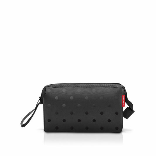 reisenthel travelcosmetic, Beautycase, Kulturtasche, Kosmetiktasche, Glossy Dots Black, 4 L, WC7075