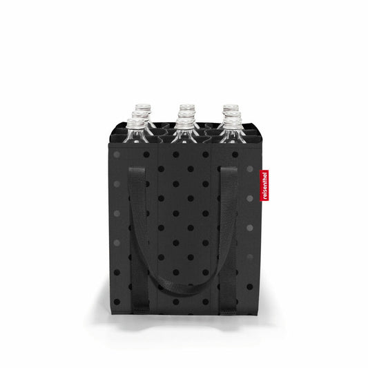 reisenthel bottlebag, Flaschentasche, Flaschenaufbewahrung, Glossy Dots Black, ZJ7075