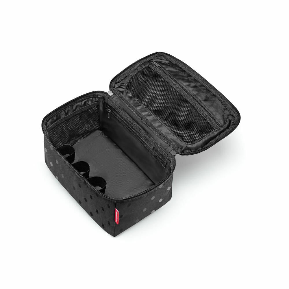 reisenthel beautycase, Kosmetiktasche, Kulturtasche, Glossy Dots Black, 4 L, FF7075