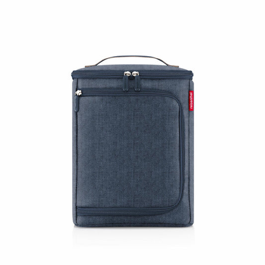 reisenthel coolerbox, Kühltasche, Isolierte Tasche, Thermotasche, Herringbone Dark Blue, 7 L, UK4113