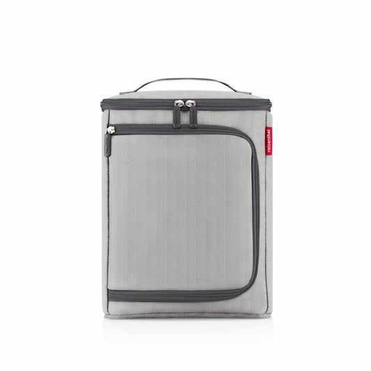 reisenthel coolerbox, Kühltasche, Isolierte Tasche, Thermotasche, Herringbone Grey, 7 L, UK7074