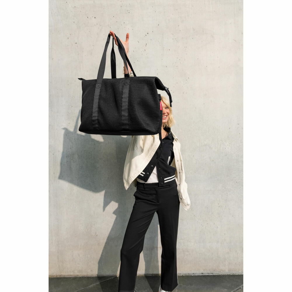 reisenthel extralite shopper L, Einkaufstasche, Tasche, Tragetasche, Mesh Black, 35 L, GJ7082