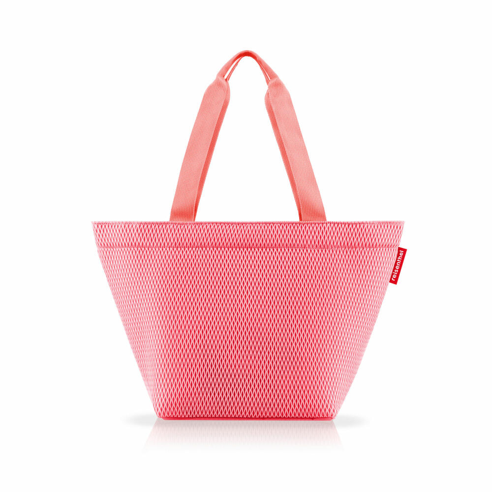 reisenthel shopper M, Einkaufstasche, Tragetasche, Tasche, Mesh Coral, 15 L, ZS3102