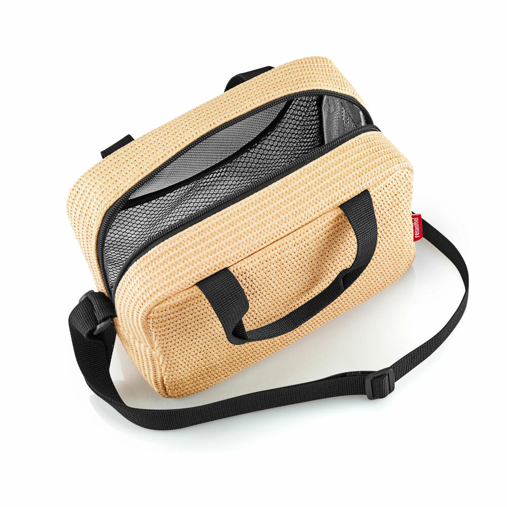 reisenthel coolerbag to-go, Kühltasche, Isolierte Tasche, Thermotasche, Raffia Black, 3 L, ZK7078