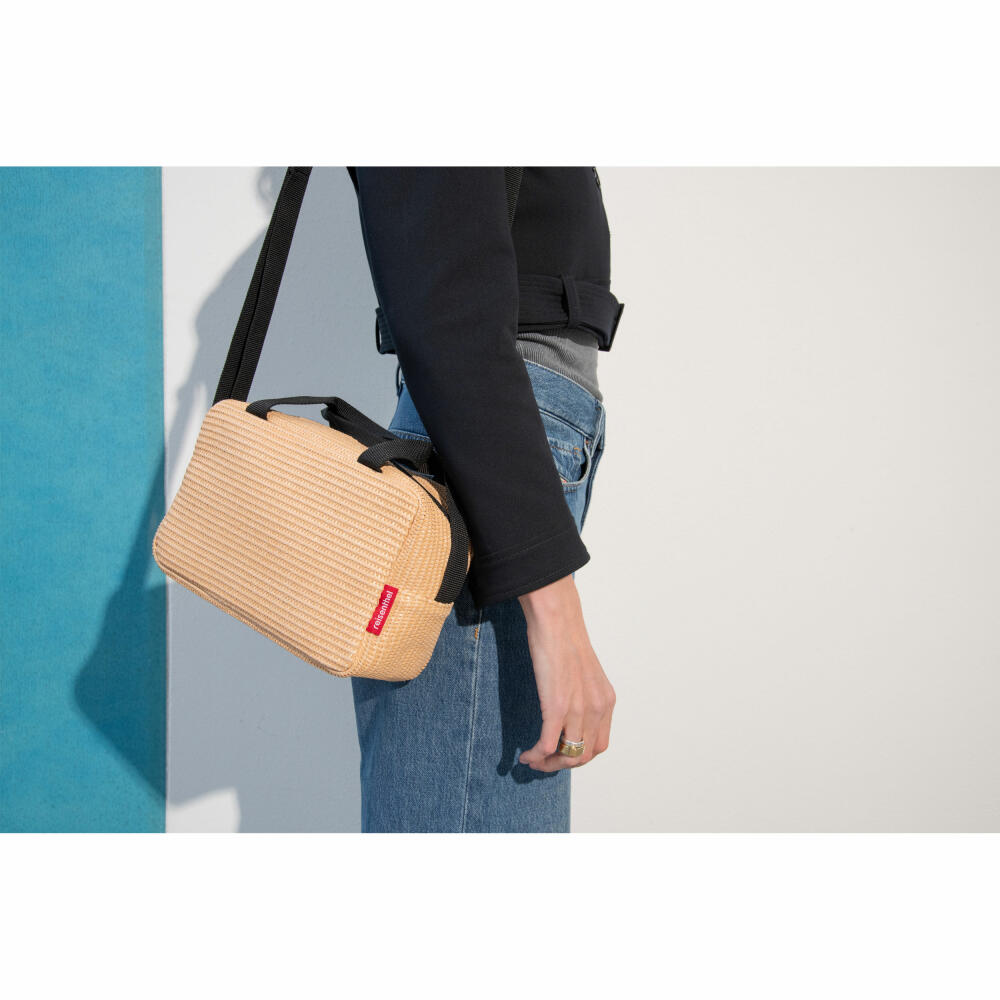 reisenthel coolerbag to-go, Kühltasche, Isolierte Tasche, Thermotasche, Raffia Black, 3 L, ZK7078