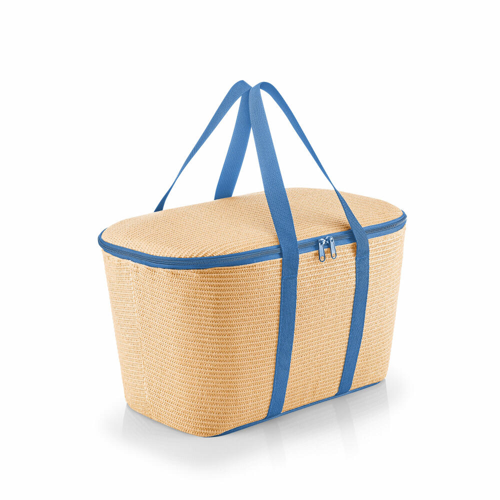 reisenthel coolerbag, Kühltasche, Isolierte Tasche, Thermotasche, Raffia Blue, 20 L, UH4121