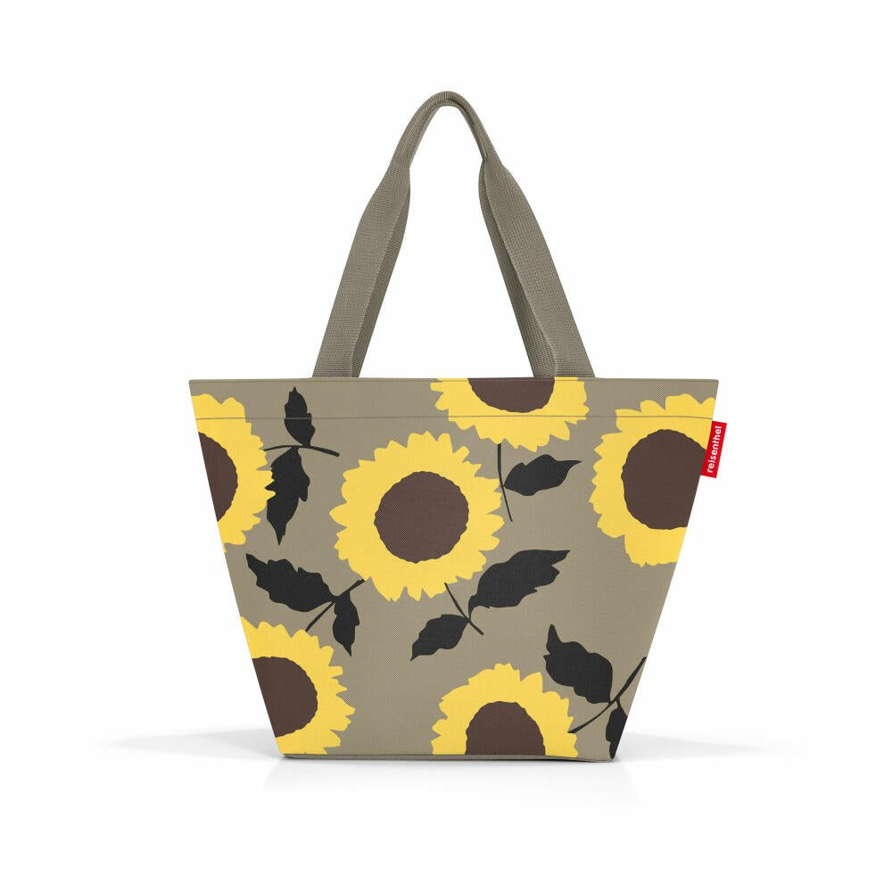 reisenthel shopper M, Einkaufstasche, Tragetasche, Tasche, Sunflowers, 15 L, ZS5052