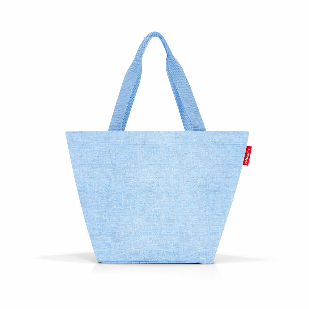reisenthel shopper M, Einkaufstasche, Tragetasche, Tasche, Twist Powder Blue, 15 L, ZS4119