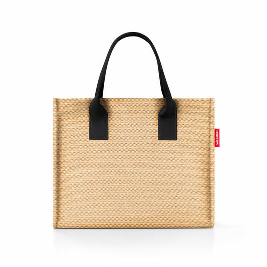 reisenthel daily shopper, Einkaufstasche, Tasche, Raffia Black, 14 L, DN7078