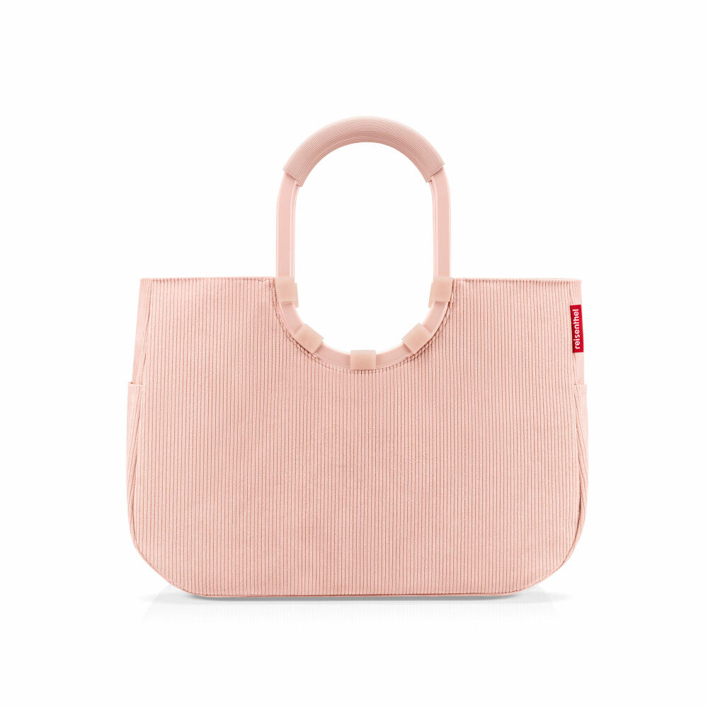reisenthel loopshopper L, Einkaufstasche, Shopper, Tragetasche, Tasche, Frame Cord Blush, 25 L, OR3098