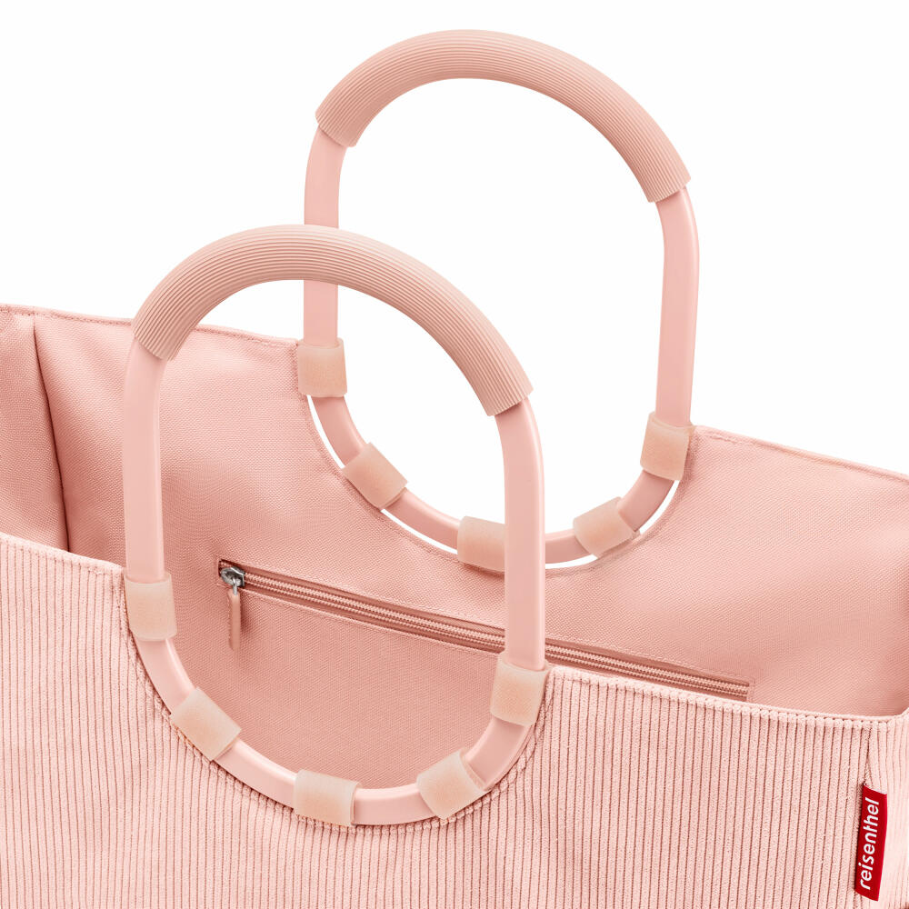 reisenthel loopshopper L, Einkaufstasche, Shopper, Tragetasche, Tasche, Frame Cord Blush, 25 L, OR3098
