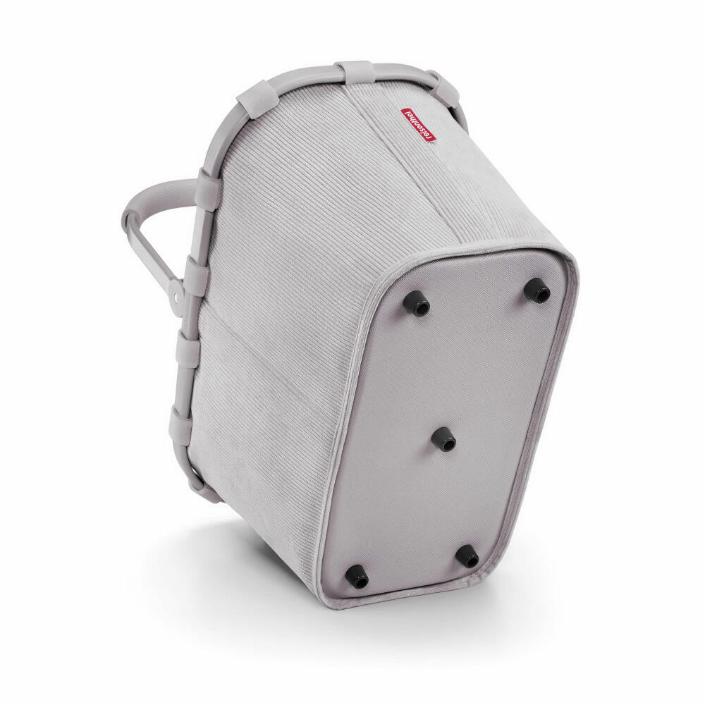 reisenthel carrybag, Einkaufskorb, Korb, Picknickkorb, Cord Grey, 22 L, BK7084