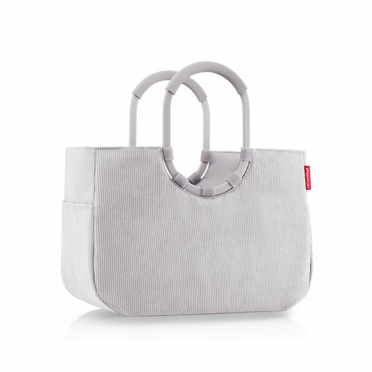 reisenthel loopshopper L, Einkaufstasche, Shopper, Tragetasche, Tasche, Cord Grey, 25 L, OR7084