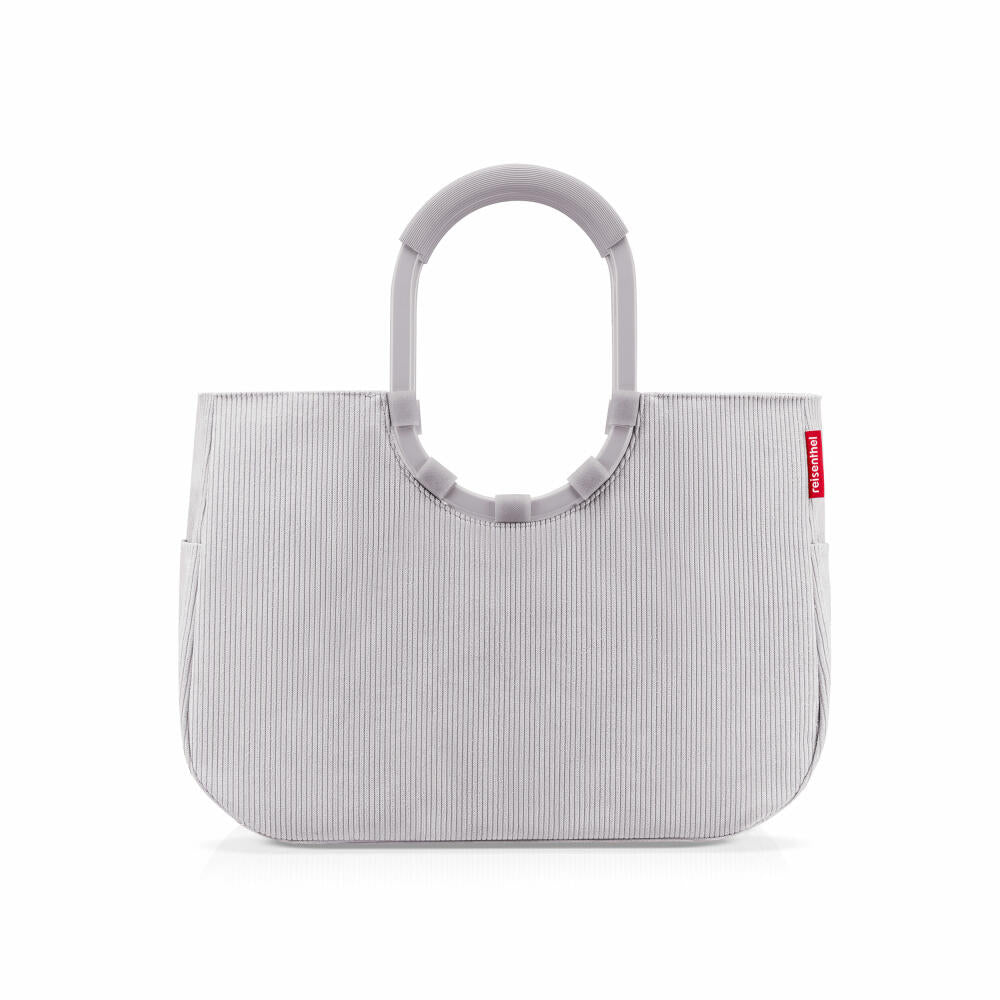 reisenthel loopshopper L, Einkaufstasche, Shopper, Tragetasche, Tasche, Cord Grey, 25 L, OR7084