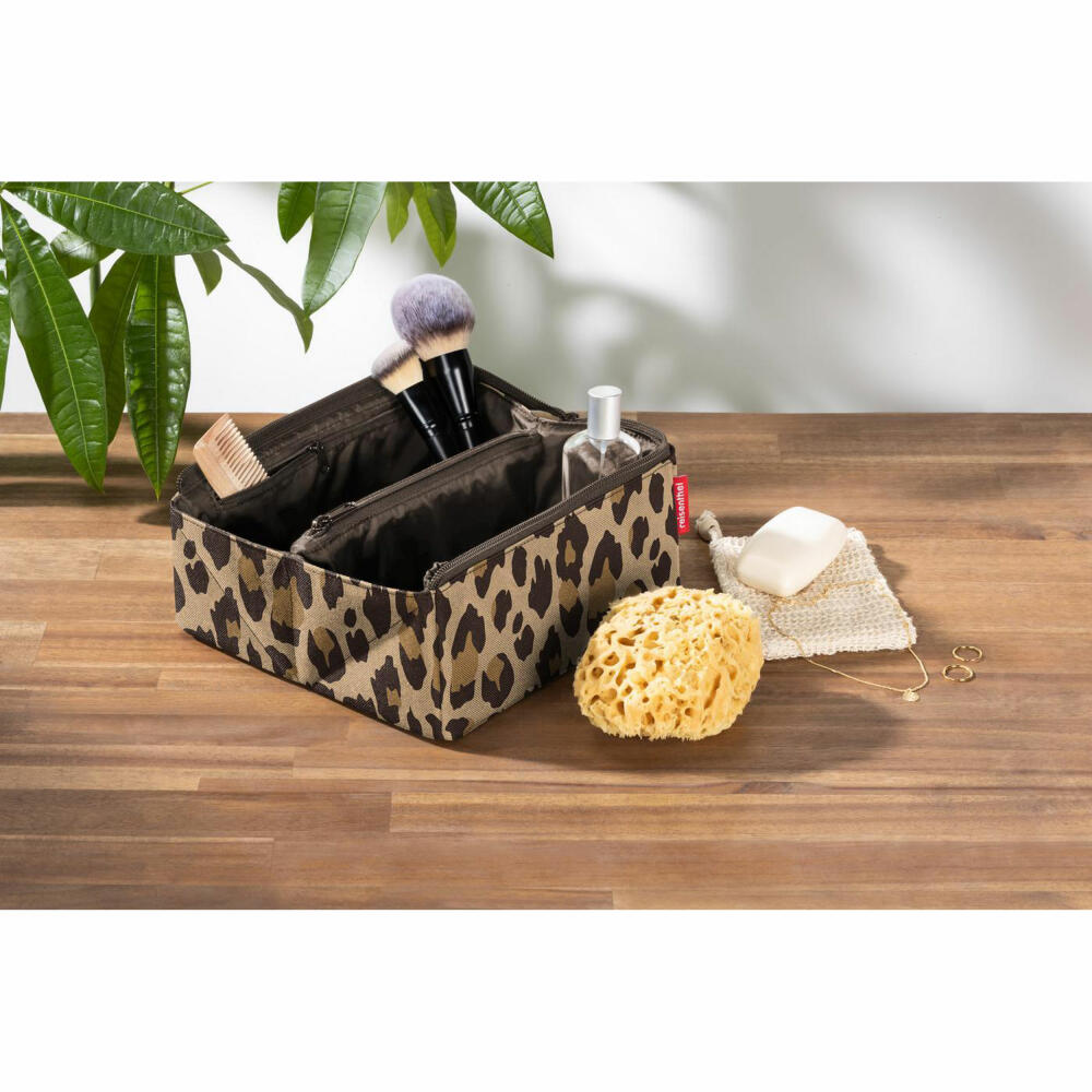 reisenthel fold case, Kulturbeutel, Kosmetiktasche, Beauty Case, leo macchiato, 1.5 L, MN6048