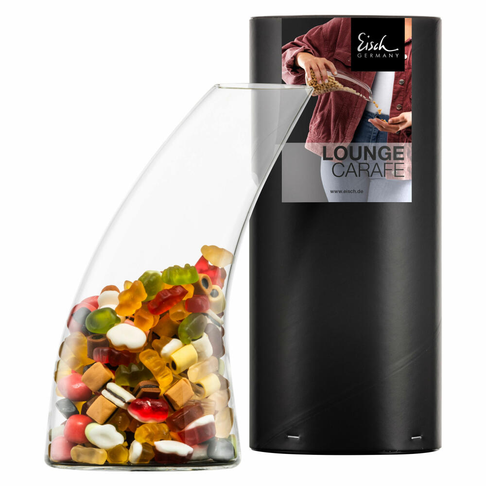 Eisch Nuss-Spender Trattoria Lounge Carafe, Snack-Karaffe, Snackspender, Glas, 650 ml, 47195802