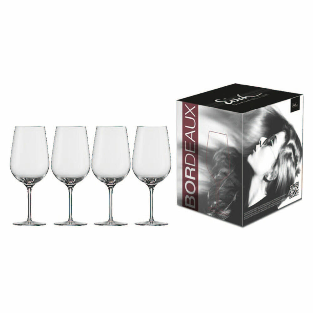 Eisch Bordeauxglas 4er Set Vinezza, Rotweinglas, Kristallglas, 655 ml, 25505000