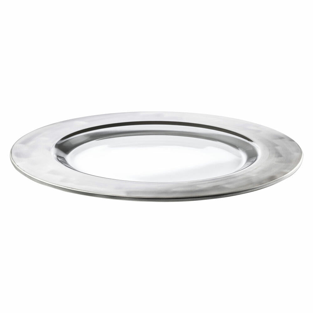 Eisch Teller Puro, Speiseteller, Dekoteller, Kristallglas, Silber, 21.8 cm, 73751622