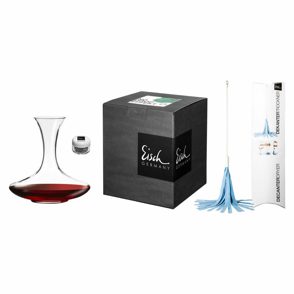 Eisch gift set No Drop carafe 2-piece, with cleaning pearls, crystal glass, 0.75 L, 30171299
