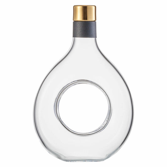 Eisch Karaffe Cosmo Gold No Drop, Weinkaraffe, Wasserkaraffe, Kristallglas, Gold, Schwarz, 1 L, 70577510