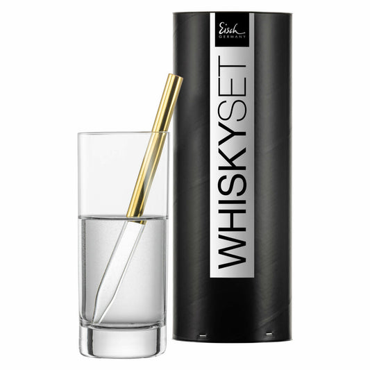 Eisch Whisky Pipetten Set Gentleman Gold, mit Glas, Verdünnungspipette, Glas, Gold, 86599912