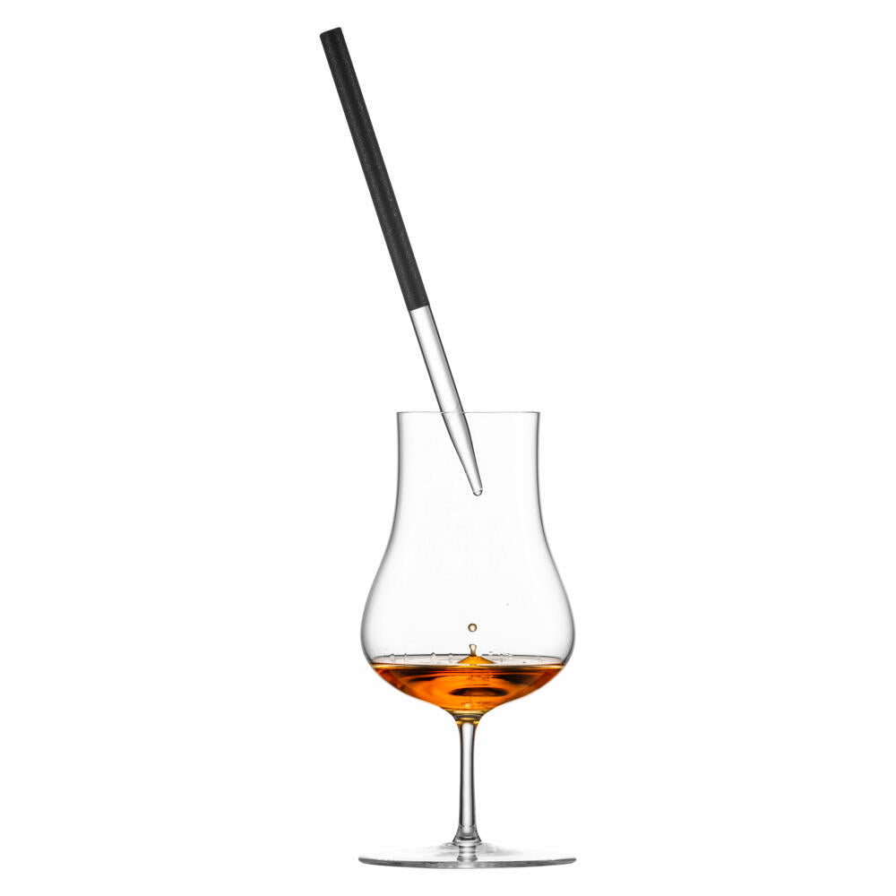 Eisch Whisky Pipette Gentleman Schwarz, Verdünnungspipette, Glas, Schwarz, 17 cm, 86599904