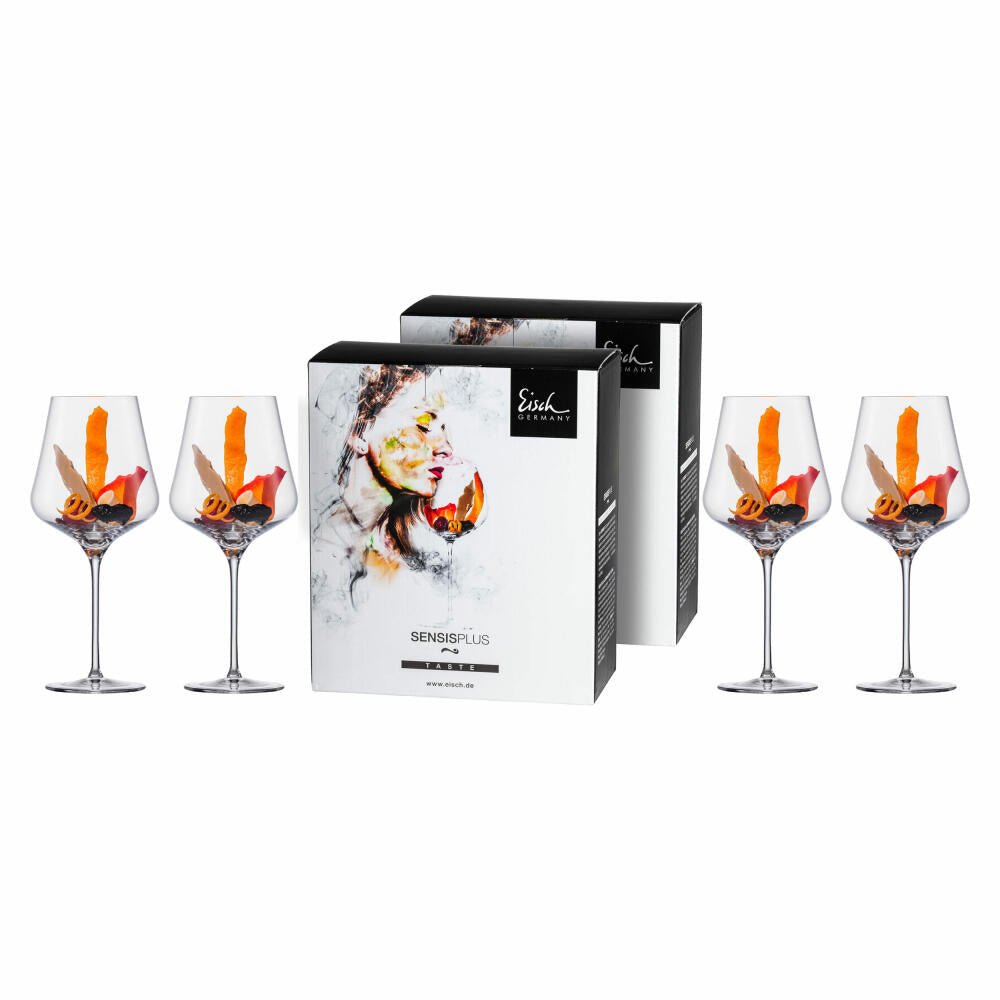 Eisch Burgunderglas 4er Set Sky Sensis plus, Rotweinglas, Kristallglas, 710 ml, 25185010