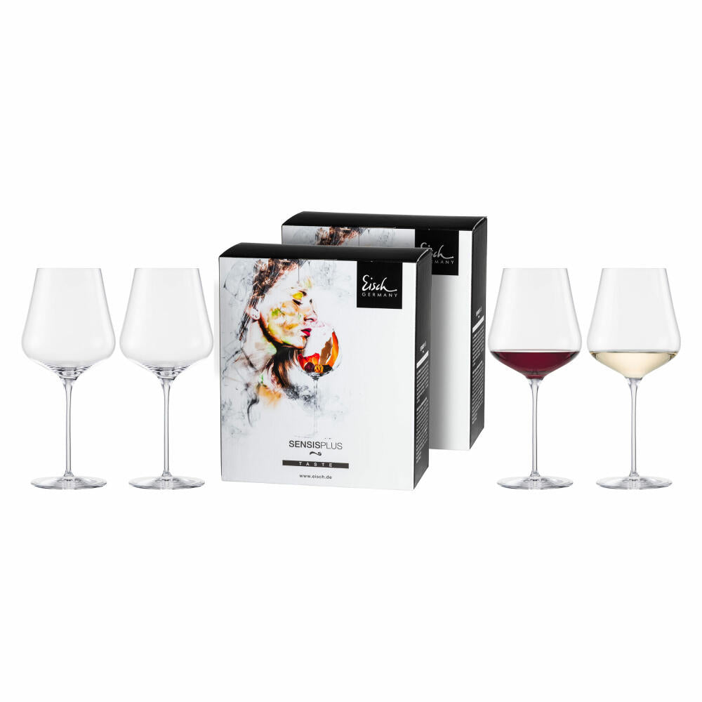 Eisch Burgunderglas 4er Set Sky Sensis plus, Rotweinglas, Kristallglas, 710 ml, 25185010