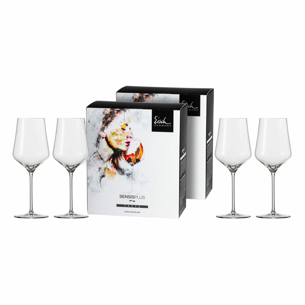 Eisch red wine glass set of 4 Sky Sensis plus, wine glass, crystal glass, 490 ml, 25185020