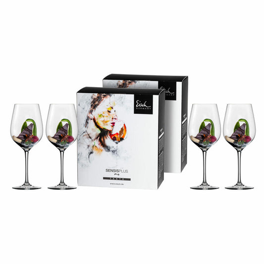 Eisch red wine glass set of 4 Superior Sensis plus, wine glass, crystal glass, 600 ml, 25006020