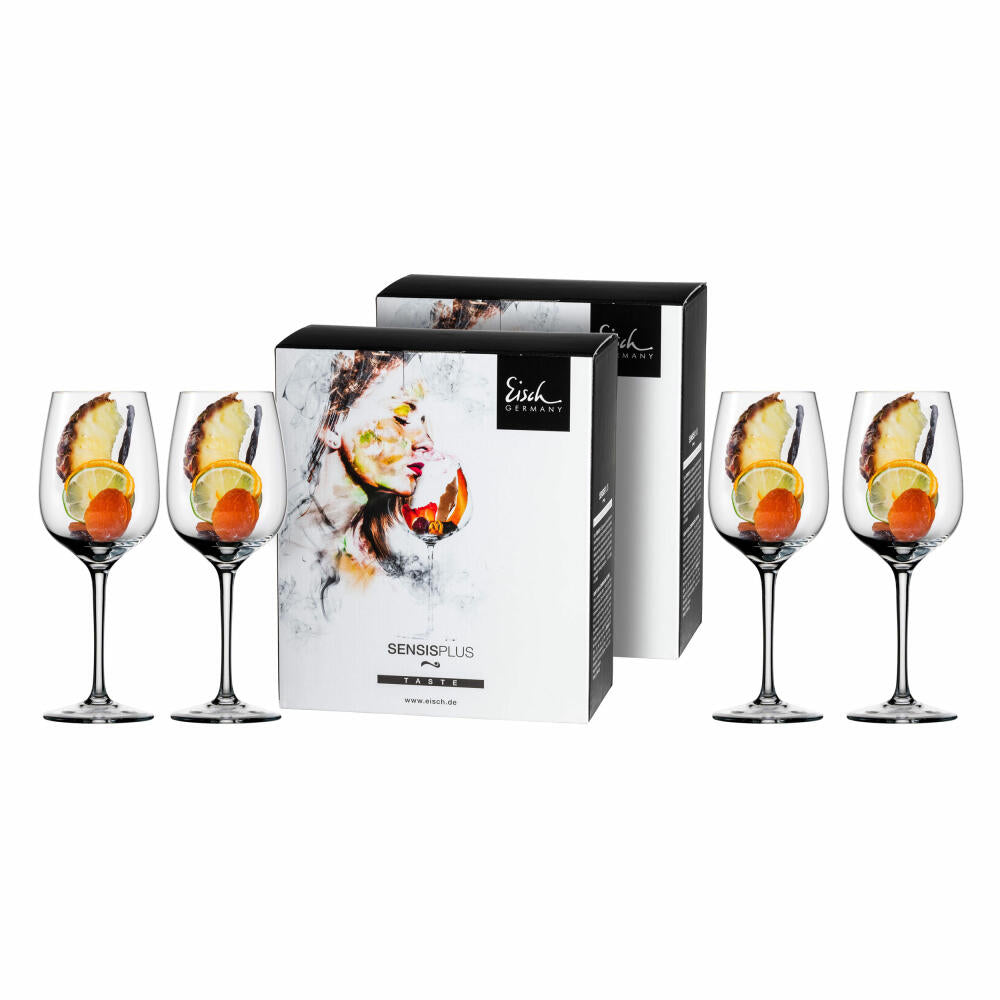 Eisch Chardonnay Glas 4er Set Superior Sensis plus, Weinglas, Kristallglas, 420 ml, 25006031