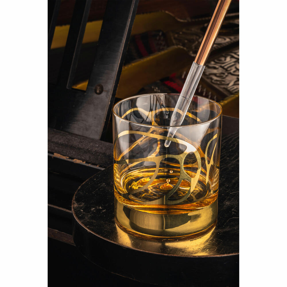 Eisch Whiskyglas 2er Set Stargate Gold, Whiskybecher, Kristallglas, Gold, 400 ml, 49950015