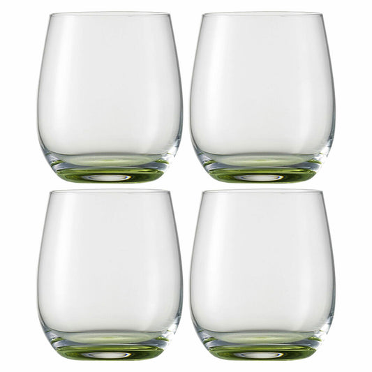 Eisch Becher 4er Set Jessica grün, Trinkbecher, Gläser, Kristallglas, Grün, 360 ml, 46210715