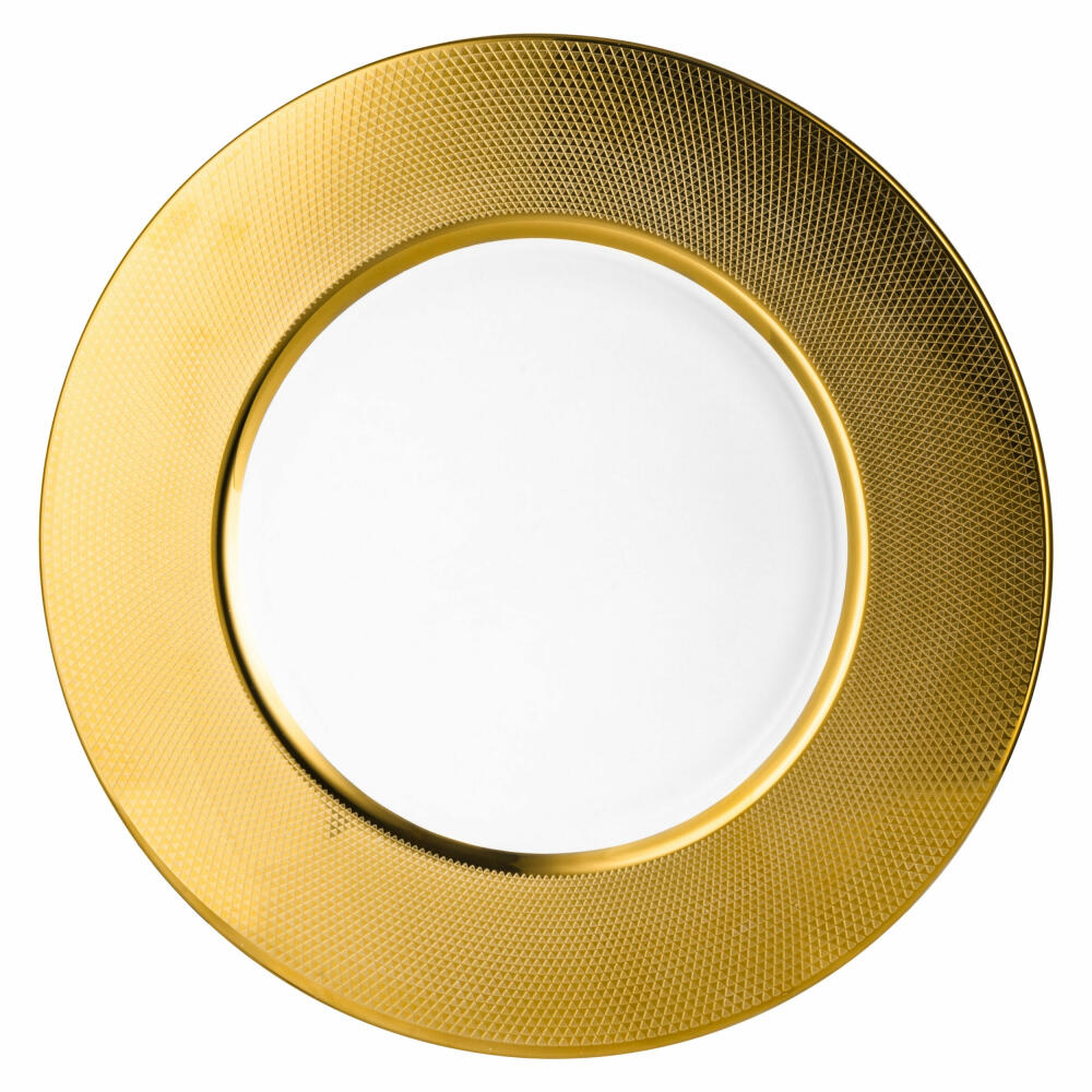 Eisch underplate Aurea Gold, serving plate, decorative plate, crystal glass, gold, 32 cm, 76651633