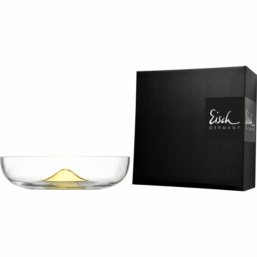 Eisch bowl Cali, serving bowl, salad bowl, decorative bowl, crystal glass, gold, Ø 32.5 cm, 76030433