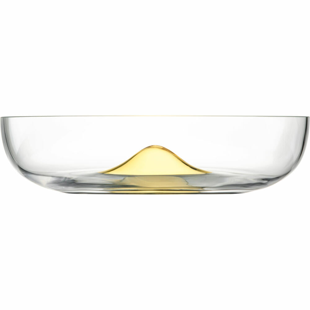 Eisch bowl Cali, serving bowl, salad bowl, decorative bowl, crystal glass, gold, Ø 32.5 cm, 76030433