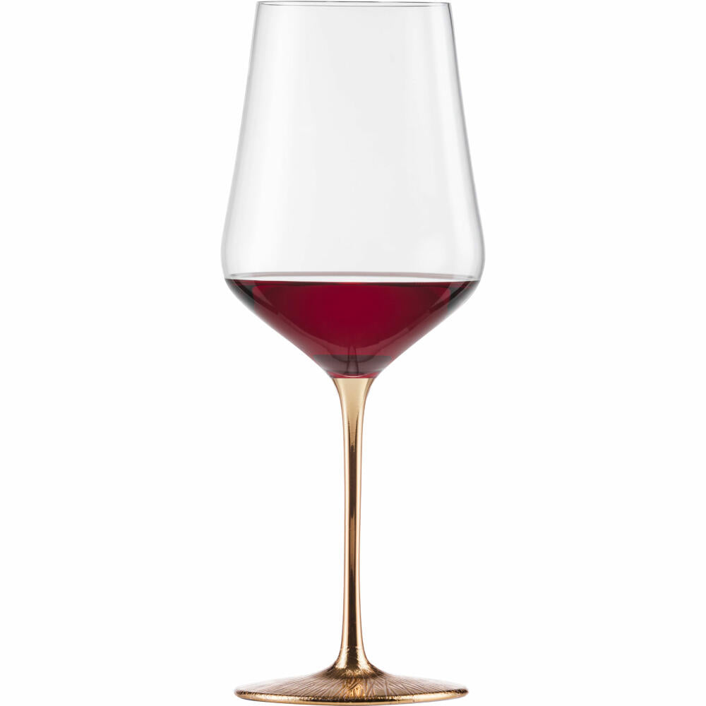 Eisch Bordeaux glasses Ravi Gold, set of 2, red wine glass, wine glass, crystal glass, 620 ml, 75751821