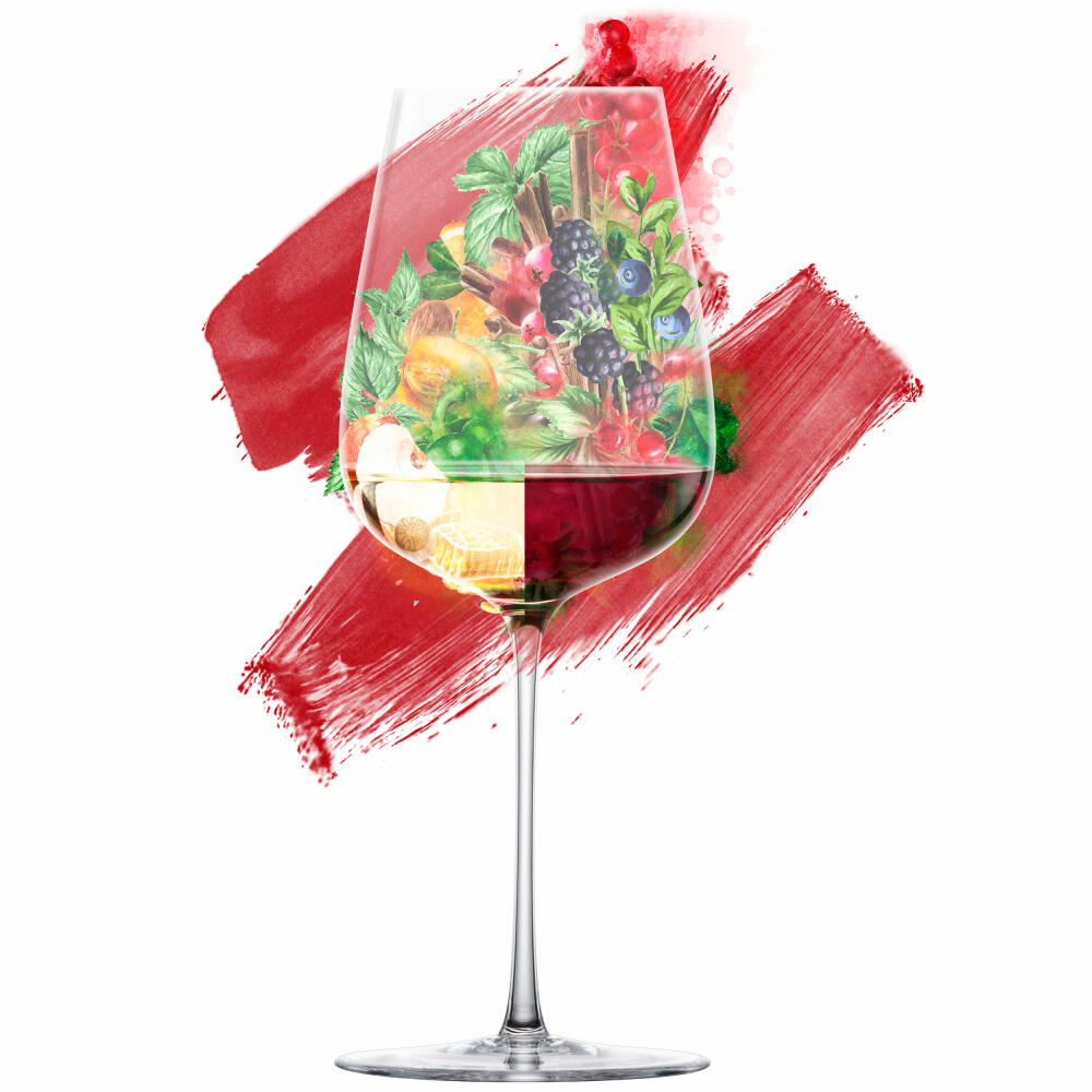 Eisch all-round glasses Essenca Sensis plus, set of 2, wine glass, crystal glass, 580 ml, 25434030
