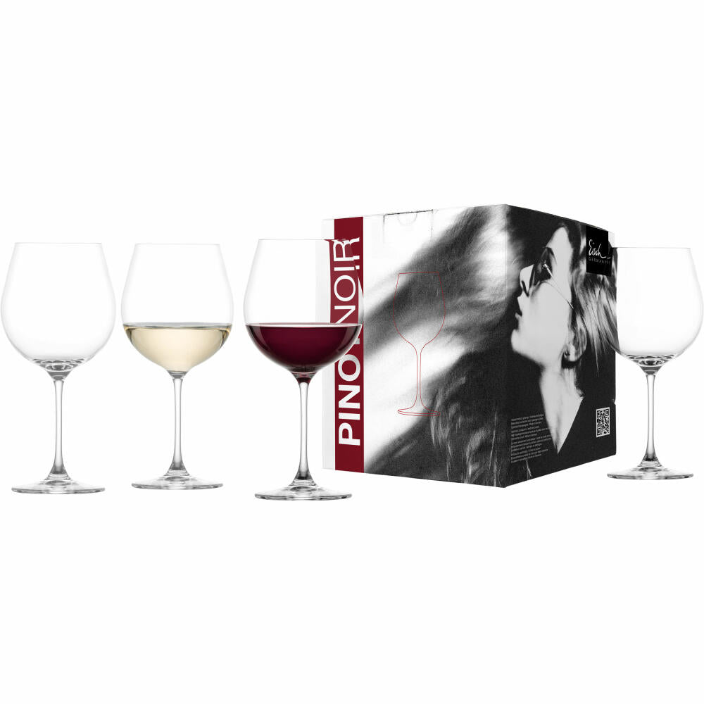 Eisch Burgundy glasses Vinezza, set of 4, red wine glass, wine glass, crystal glass, 630 ml, 25505011