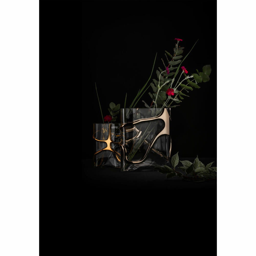 Eisch Vase Stargate, flower vase, table vase, decorative vase, crystal glass, platinum, H 22.3 cm, 49943913