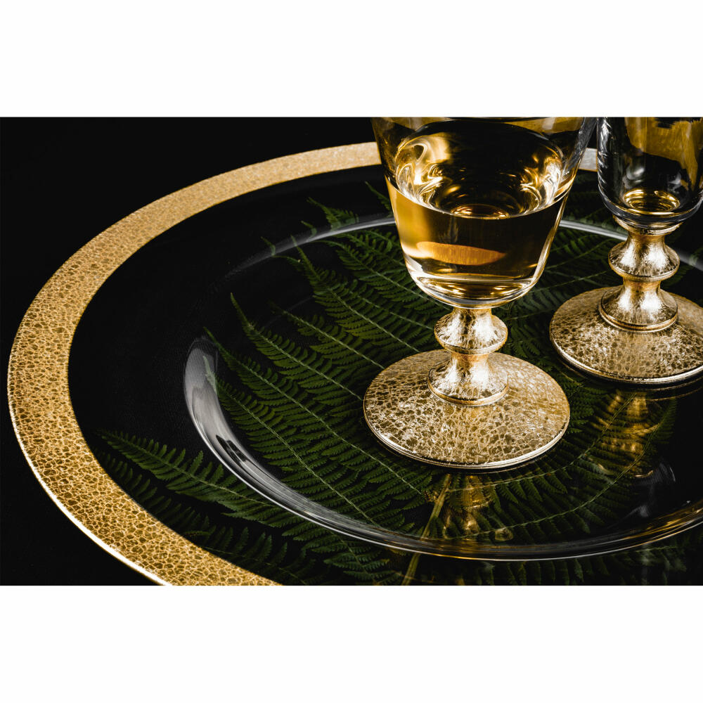 Eisch red wine glasses Gold Rush, set of 2, red wine glass, wine glass, crystal glass, gold, 290 ml, 74358611