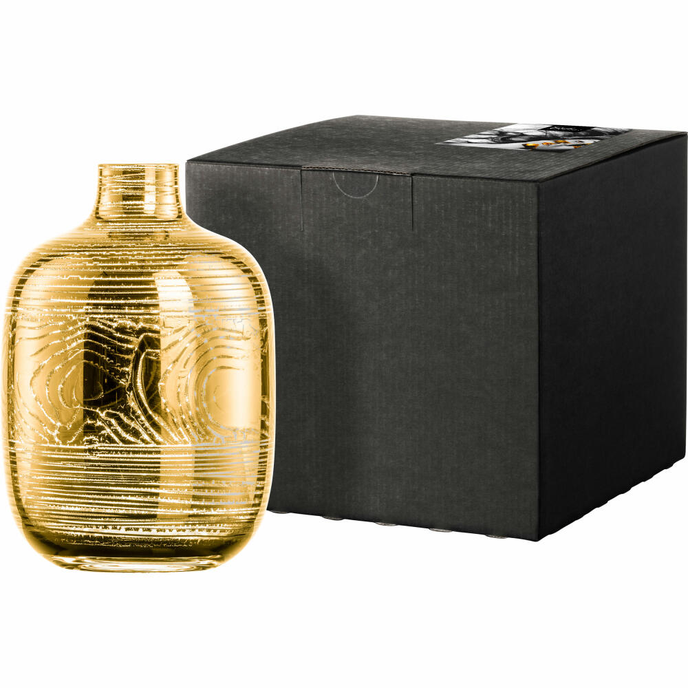 Eisch Vase Goldleaf, flower vase, table vase, decorative vase, crystal glass, gold, H 17 cm, 77548117
