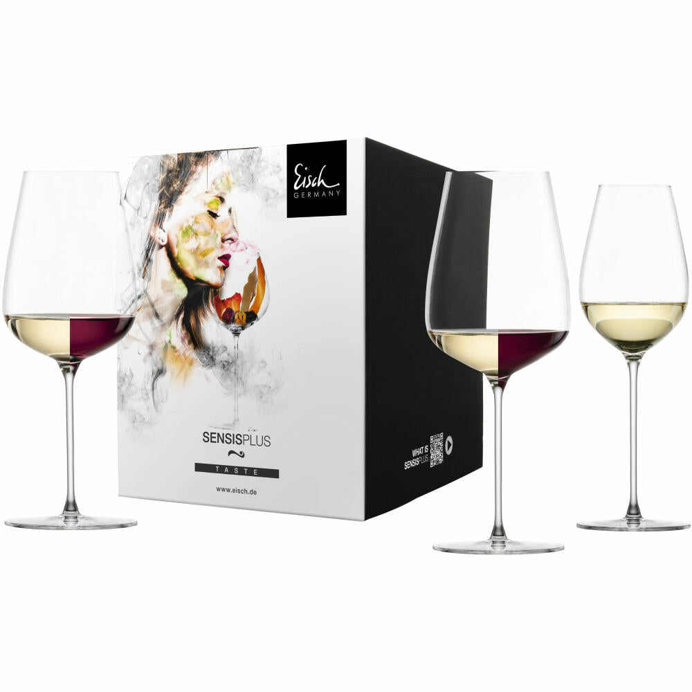 Eisch tasting set Essenca Sensis plus, 3-piece, wine glass, red wine glass, white wine glass, crystal glass, 25431099