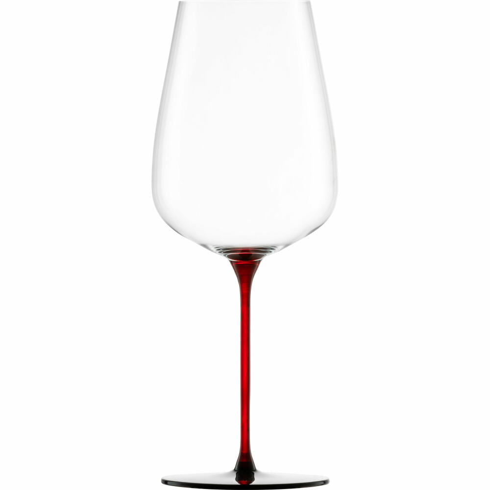 Eisch Allroundgläser Red Sensisplus, 2er Set, Weinglas, Rotweinglas, Gläser, Kristallglas, Rot / Schwarz, 740 ml, 15432020