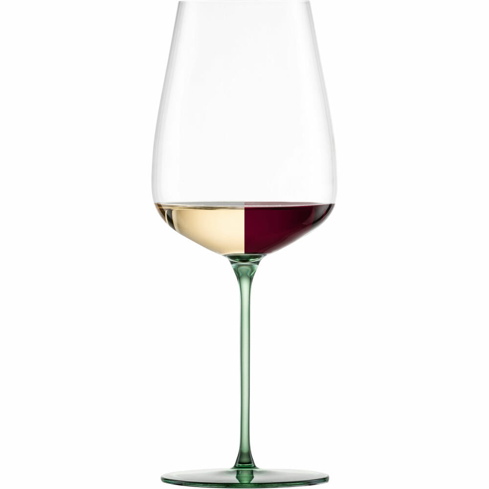 Eisch Allroundgläser Inspire Sensisplus, 2er Set, Rotweinglas, Weinglas, Kristallglas, Grün, 740 ml, 15437020