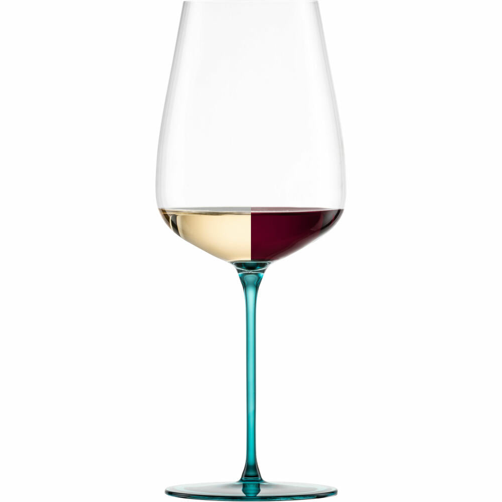 Eisch Allroundgläser Inspire Sensisplus, 2er Set, Rotweinglas, Weinglas, Kristallglas, Aqua, 740 ml, 15437022