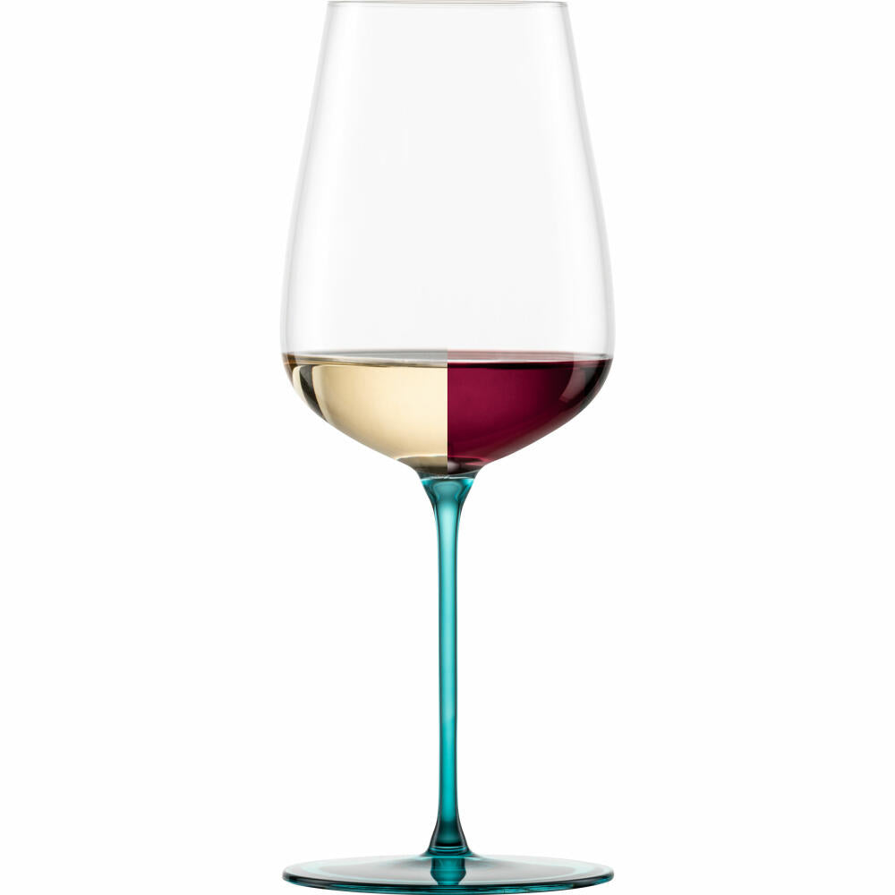 Eisch Allroundgläser Inspire Sensisplus, 2er Set, Weißweinglas, Weinglas, Kristallglas, Aqua, 580 ml, 15437032